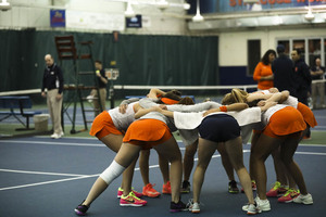 Syracuse's team success has mirrored Dina Hegab's individual success after dropping from the third singles spots.