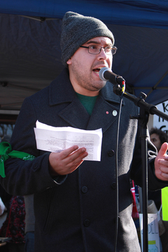 David Alicea from Sierra Club speaks about the threat Trump poses to climate activists.