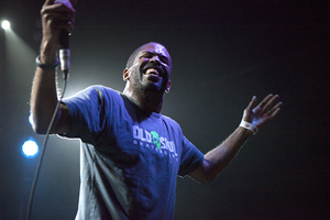 MURS, an Indie rap star hailing from Los Angeles, California, performs at The Westcott Theater on Tuesday. MURS headlined the show, featuring several opening acts, including rappers ToTs, Prof, Badlands Booker, Fashawn and Curtiss King and Noa James.