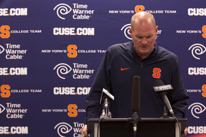 Director of Athletics Mark Coyle fired Scott Shafer on Monday morning. He will coach his last game for SU against Boston College this Saturday.