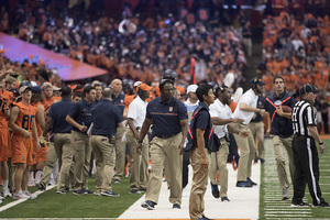 Dino Babers said Louisville isn't Syracuse's first test. He argued that Colgate was the first test.