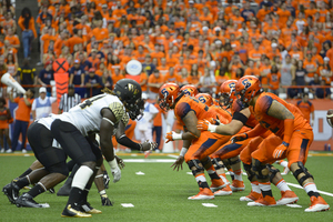 Three offensive linemen will miss Syracuse's game against Wake Forest Saturday. The Orange's Parris Bennett and Jamal Custis were both taken off the injury report, however. 