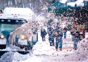 Syracuse Mayor Ben Walsh announced the city would hire a contractor to remove snow in September. 
