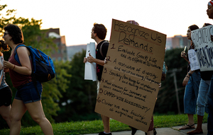 Recognize Us, the student group formed after the suspension of the Theta Tau fraternity, gave Syracuse University administrators a list of demands last April.