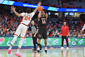 Playing a strong, physical team in Louisville, head coach Adrian Autry reverted back to Jim Boeheim's 2-3 zone.